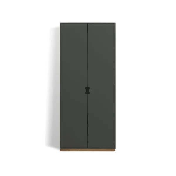 Asplund Armoire haute Snö F Green khaki, base en chêne, dj.42 cm