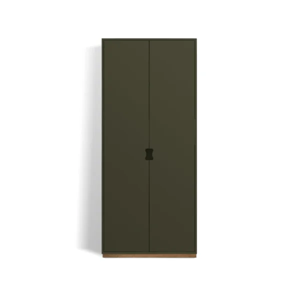 Asplund Armoire haute Snö F Taupe, bas en chêne, dj.42 cm