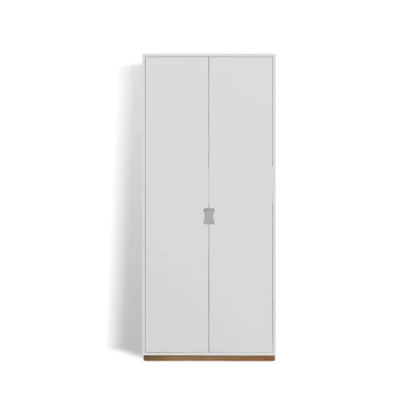 Asplund Armoire haute Snö F White, base en chêne, dj.30 cm