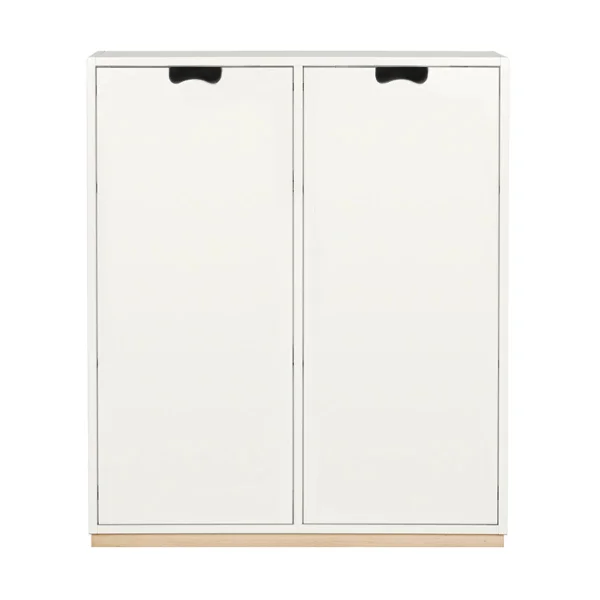 Asplund Armoire Snö E White, base en bouleau, portes opaques, dj.30 cm