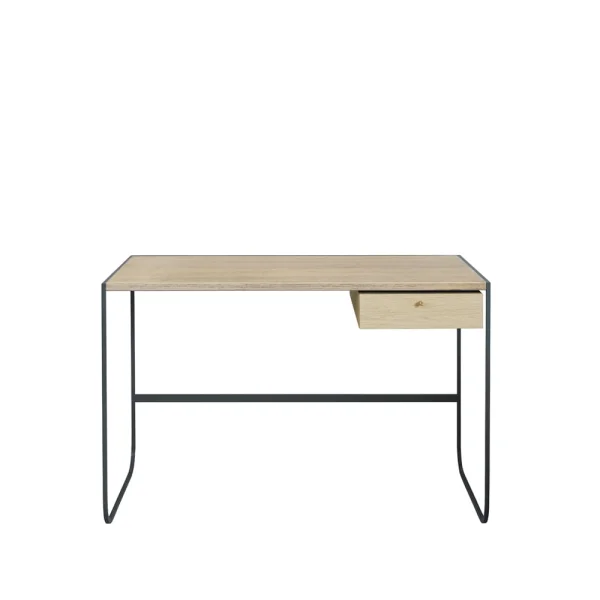 Asplund Bureau Tati chêne teinté blanc p2 tiroir - storm grey