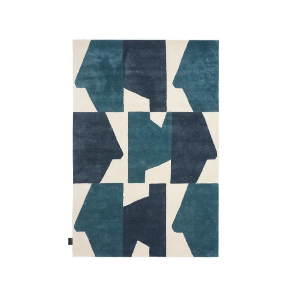 Asplund Tapis Ally bleu/blanc, 200x300 cm