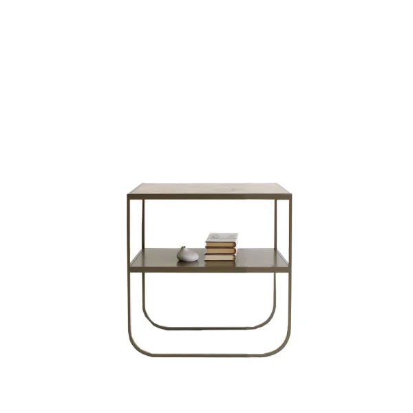 Asplund Tati Console 65 table d'appoint calcaire jura, support nougat, 65