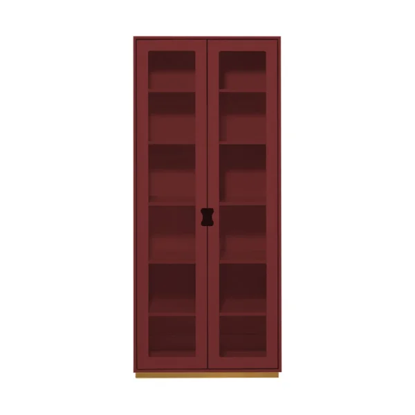 Asplund Vitrine haute Snö F Brown red, profondeur : 30 cm