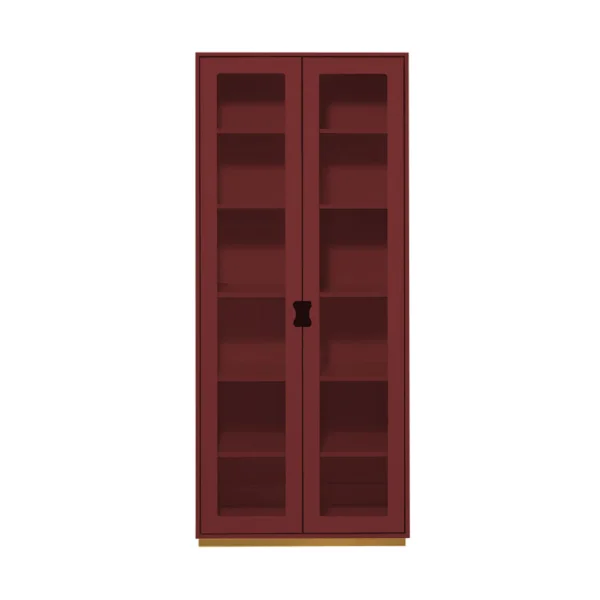 Asplund Vitrine haute Snö F Brown red, profondeur : 42 cm