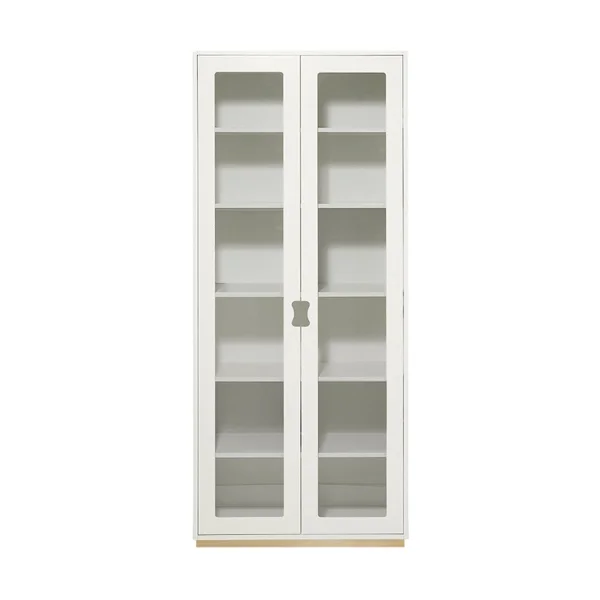 Asplund Vitrine haute Snö F White, support en bouleau, dj.30 cm