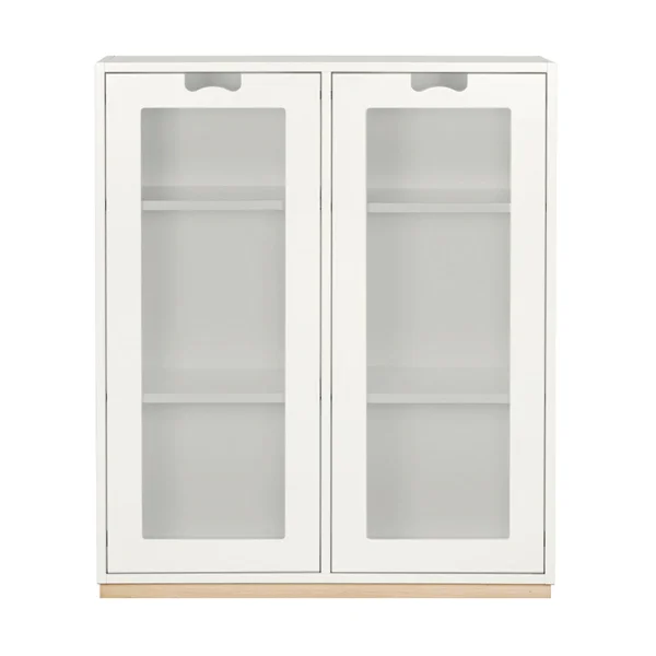 Asplund Vitrine Snö E White, support en bouleau, dj.42 cm