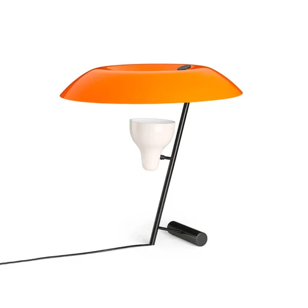 Astep - Model 548 Lampe de Table Laiton Marroni Foncé/Orange