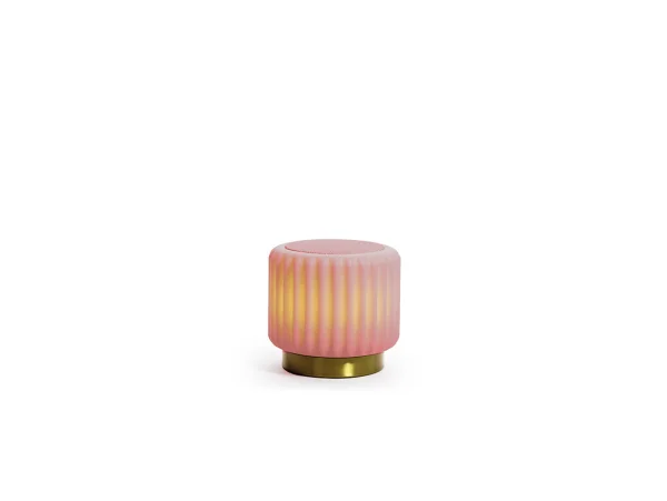 Atelier Pierre - Dentelles Portable Lampe de Table w/Speaker IP44 Strawberry/Gold Atelier Pierr