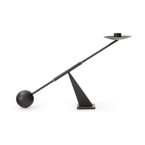 Audo Copenhagen - Bougeoir Interconnect en laiton bronze