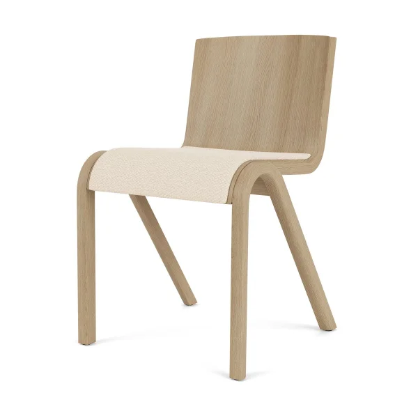 Audo Copenhagen Chaise Ready assise rembourrée Natural oak-Logan Jasmine