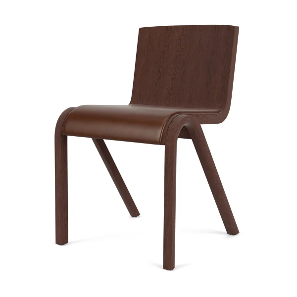 Audo Copenhagen Chaise Ready assise rembourrée Red oak-Dakar 0329 Brown