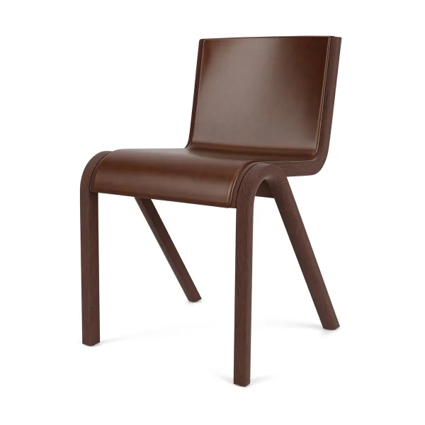 Audo Copenhagen Chaise rembourrée sur le dossier et l'assise Ready Red oak-Dakar 0329 Brown