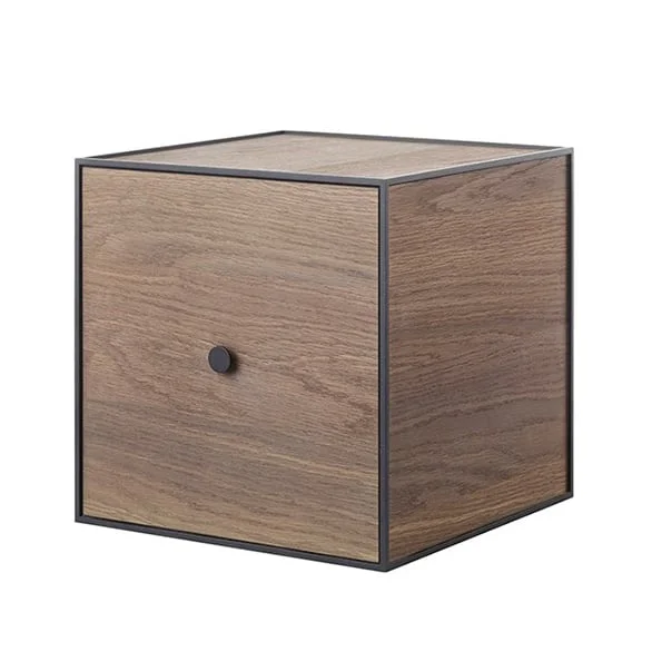 Audo Copenhagen Cube avec porte Frame 35 Chêne fumé