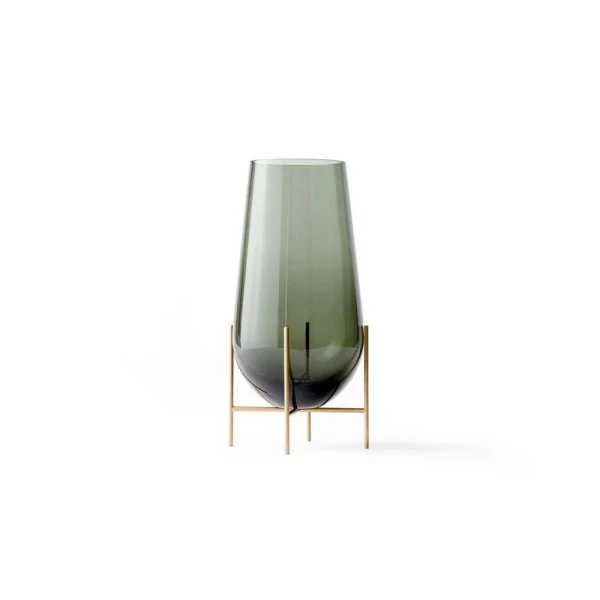 Audo Copenhagen - Echasse Vase Large Smoke/Brushed Brass