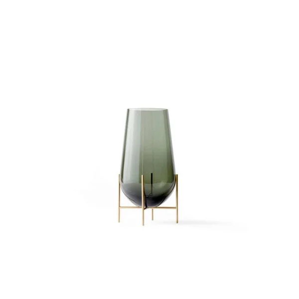 Audo Copenhagen - Echasse Vase Medium Smoke/Brushed Brass