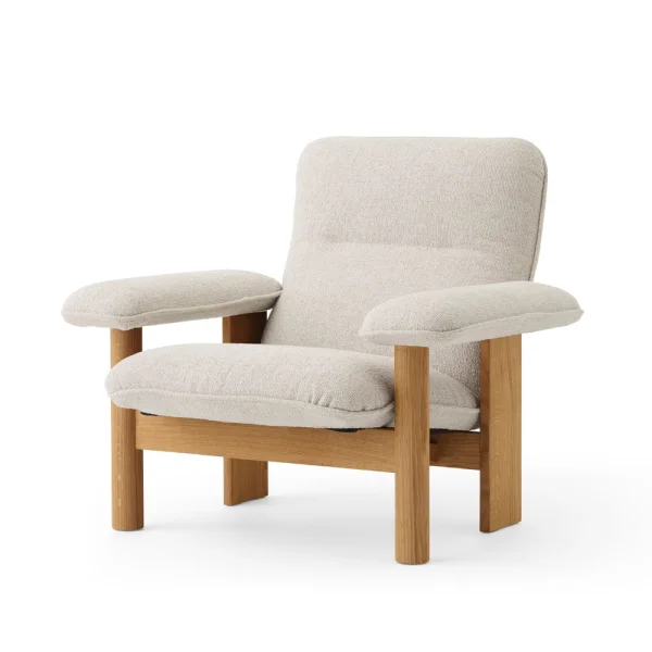 Audo Copenhagen Fauteuil Brasilia Oiled oak-Moss 011 grey