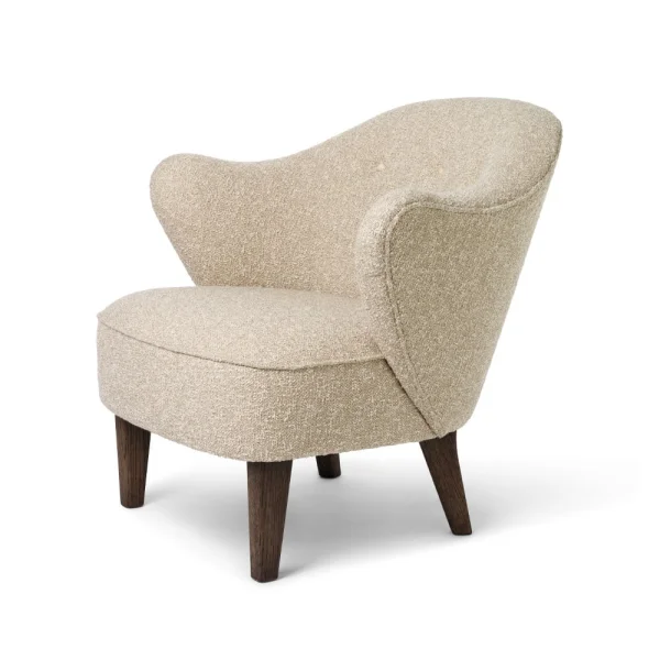 Audo Copenhagen Fauteuil Ingeborg SahcoZero beige-pieds en chêne fumé