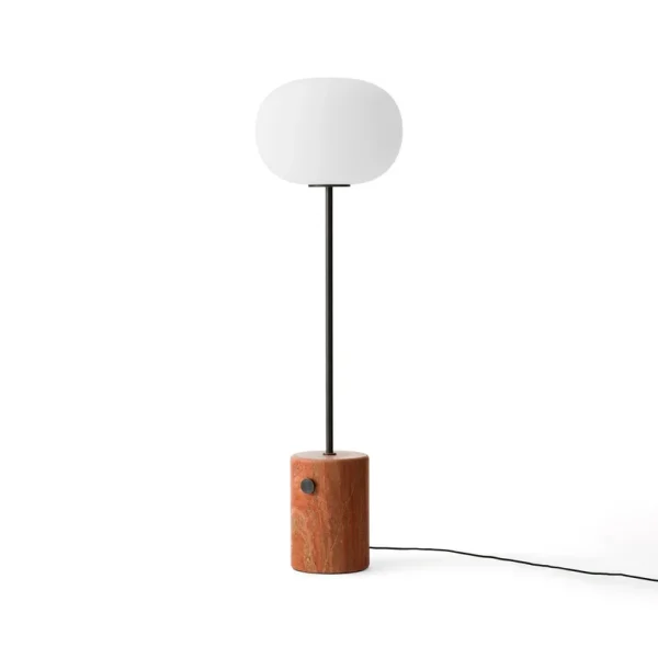 Audo Copenhagen - Lampadaire JWDA, rouge/blanc, intensité variable, 150 cm