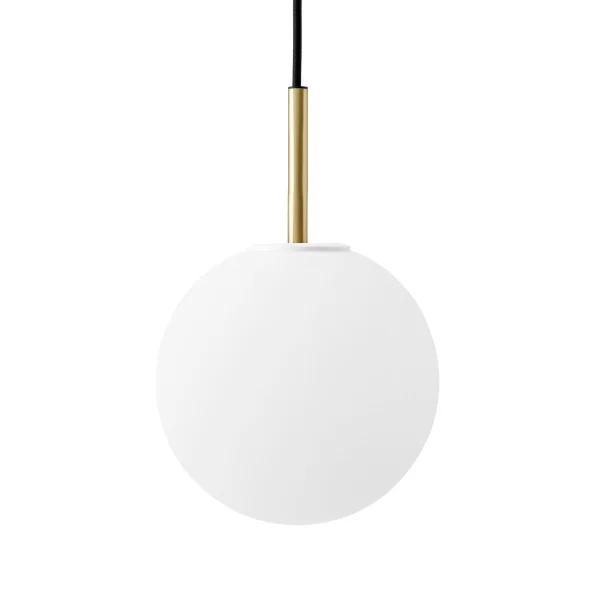 Audo Copenhagen Lampe à suspension TR Laiton Verre Opalee mat