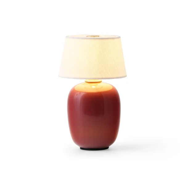 Audo Copenhagen Lampe de table portable Torso Ruby