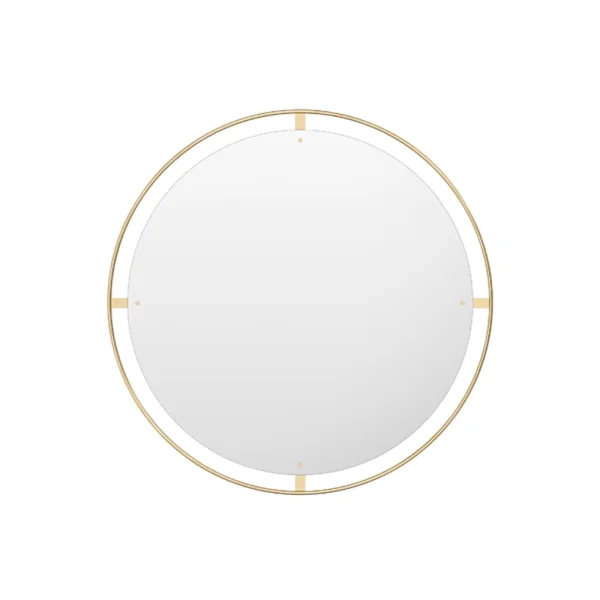 Audo Copenhagen Miroir Nimbus polished brass, ø 110