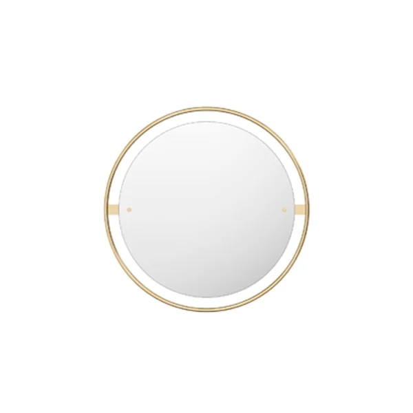 Audo Copenhagen Miroir Nimbus polished brass, ø 60