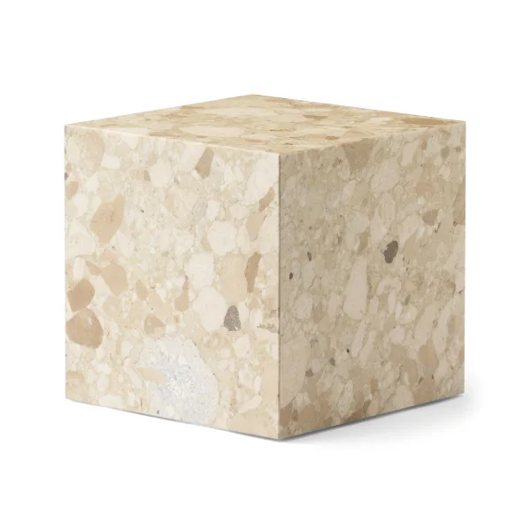 Audo Copenhagen Piédestal Plinth Cubic 40x40 cm Kunis Breccia