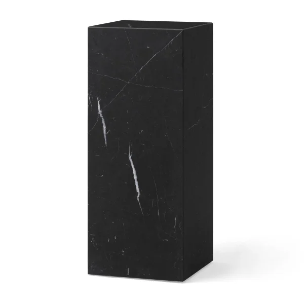 Audo Copenhagen Piédestal Plinth Pedestal Nero Marquina