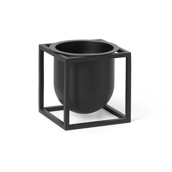 Audo Copenhagen Pot à fleurs Kubus 10 cm Noir