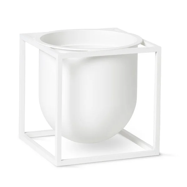 Audo Copenhagen Pot à fleurs Kubus 14 cm Blanc