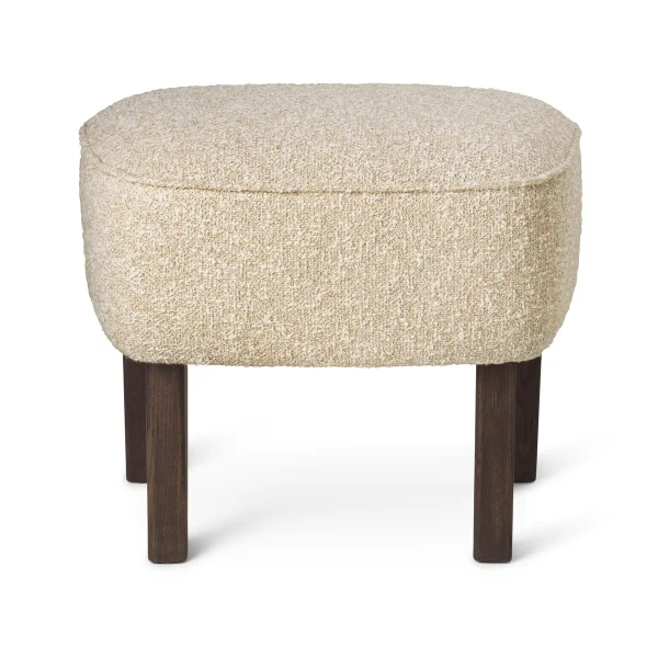 Audo Copenhagen Pouf Ingeborg Zero 0001-pieds chêne fumé