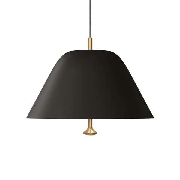 Audo Copenhagen Suspension Levitate Ø28 cm Noir-laiton