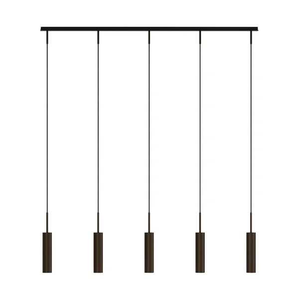 Audo Copenhagen Suspension Tubulaire rail 5 Anodized bronzed