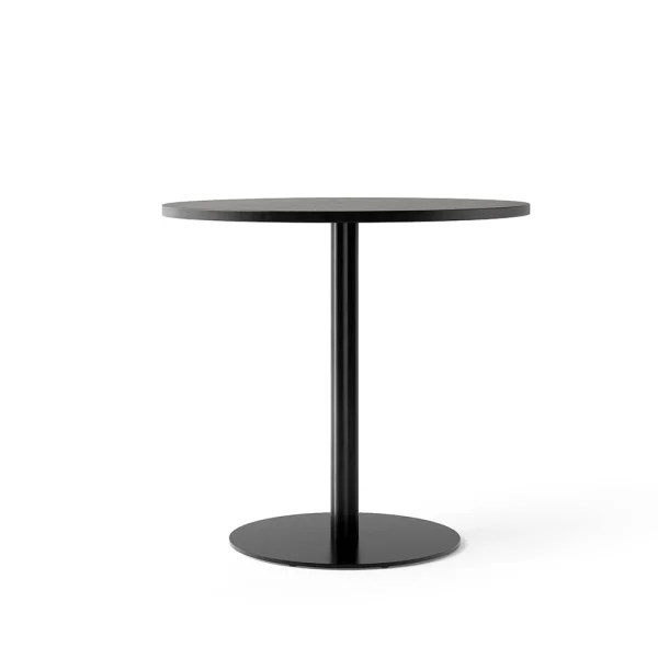 Audo Copenhagen Table à manger Harbour Column Oak black-ø80 cm-structure noire