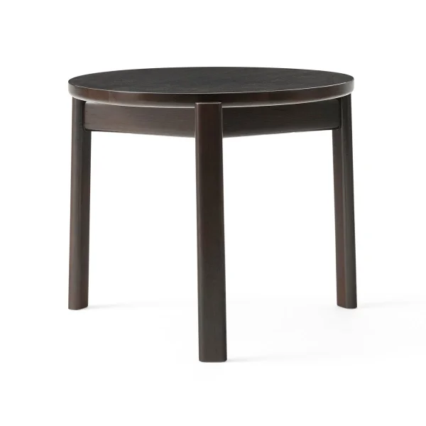 Audo Copenhagen Table basse Passage Ø50 cm Chêne laqué foncé