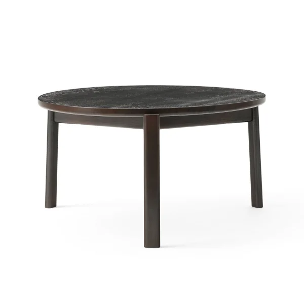 Audo Copenhagen Table basse Passage Ø70 cm Chêne laqué foncé