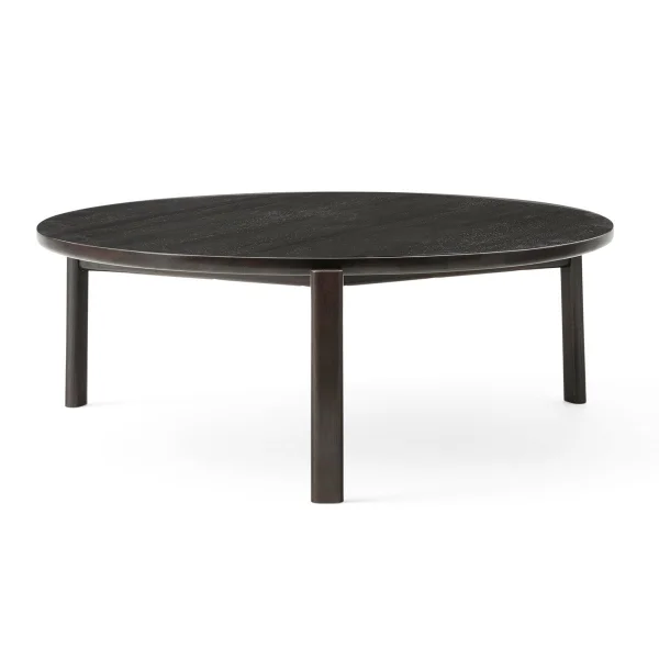 Audo Copenhagen Table basse Passage Ø90 cm Chêne laqué foncé