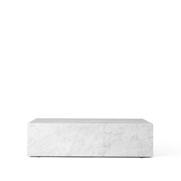 Audo Copenhagen Table basse Plinth white, low