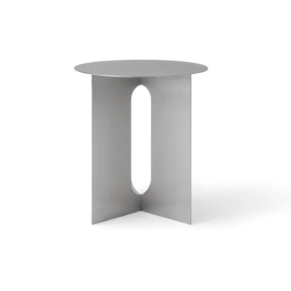 Audo Copenhagen Table d'appoint Androgyne Ø40cm Brushed steel