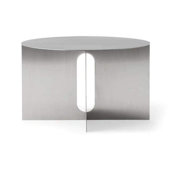 Audo Copenhagen Table d'appoint Androgyne Ø63 cm Brushed steel