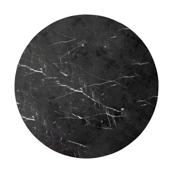 Audo Copenhagen Table d'appoint Androgyne plateau de table Ø65 cm Nero Marquina