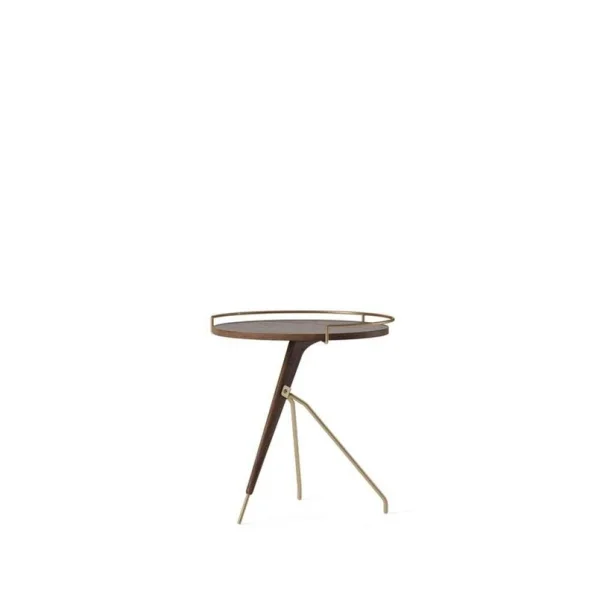 Audo Copenhagen - Table d'appoint Umanoff Low noyer/laiton