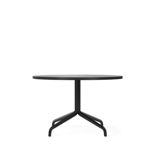 Audo Copenhagen Table de salon Harbour Column oak black, structure en acier noir