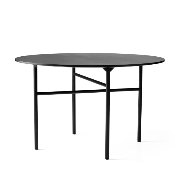Audo Copenhagen Table ronde Snaregade Noir, Ø120 cm