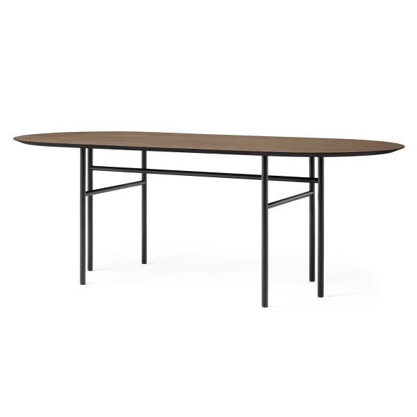 Audo Copenhagen Table Snaregade ovale Chêne teinté noir-foncé