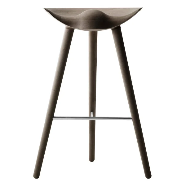 Audo Copenhagen Tabouret de bar ML42 77 cm Chêne huilé brun-acier