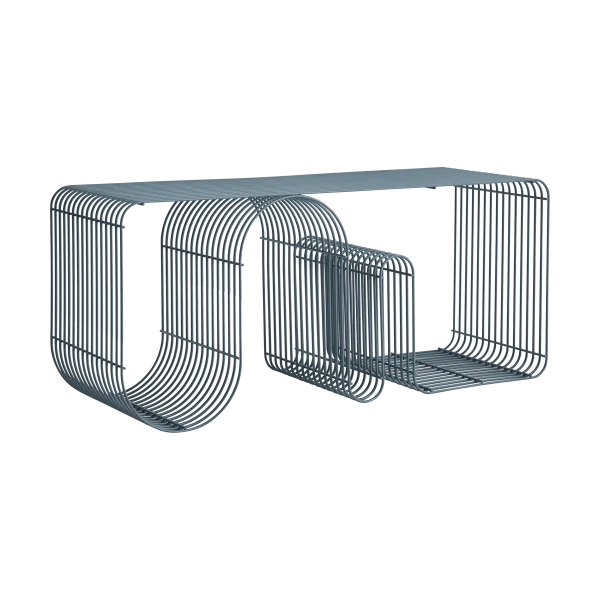 AYTM Banc d'assise Curva 100 cm Dusty blue