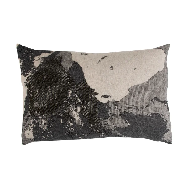 AYTM Coussin Floreo 40x60 cm Noir-beige