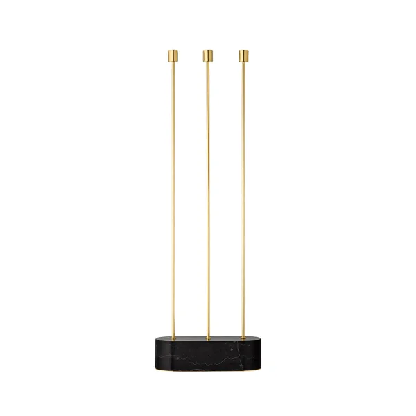 AYTM - Grasil Floor Porte-bougies L27xW9xH82 Black/Gold